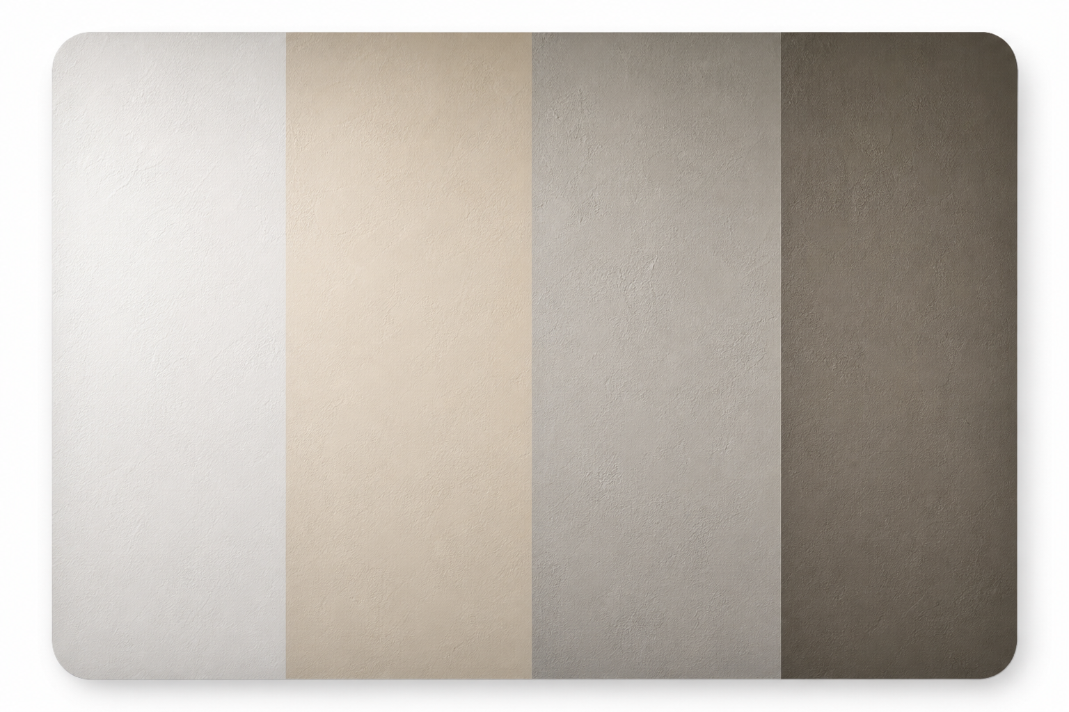 Smooth plaster finish detail