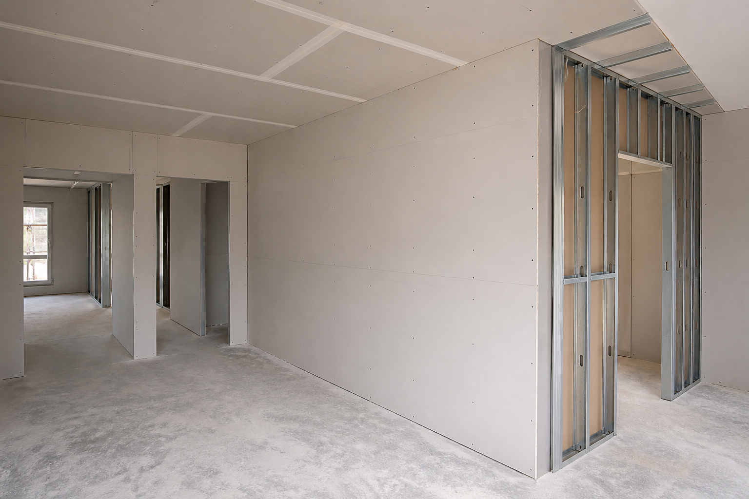 Plastering services in action