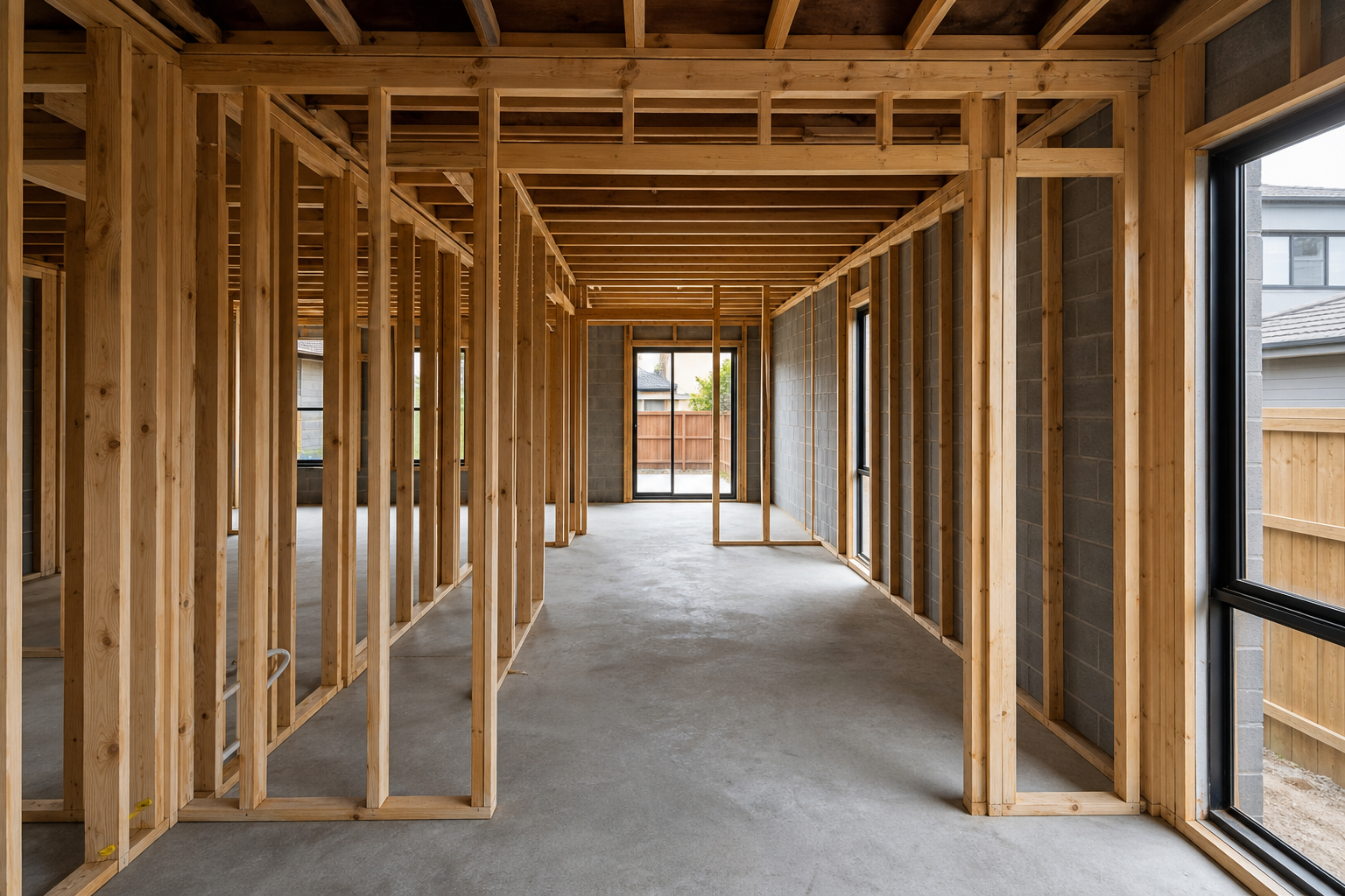 Mount Waverley — Townhouse Units before lining