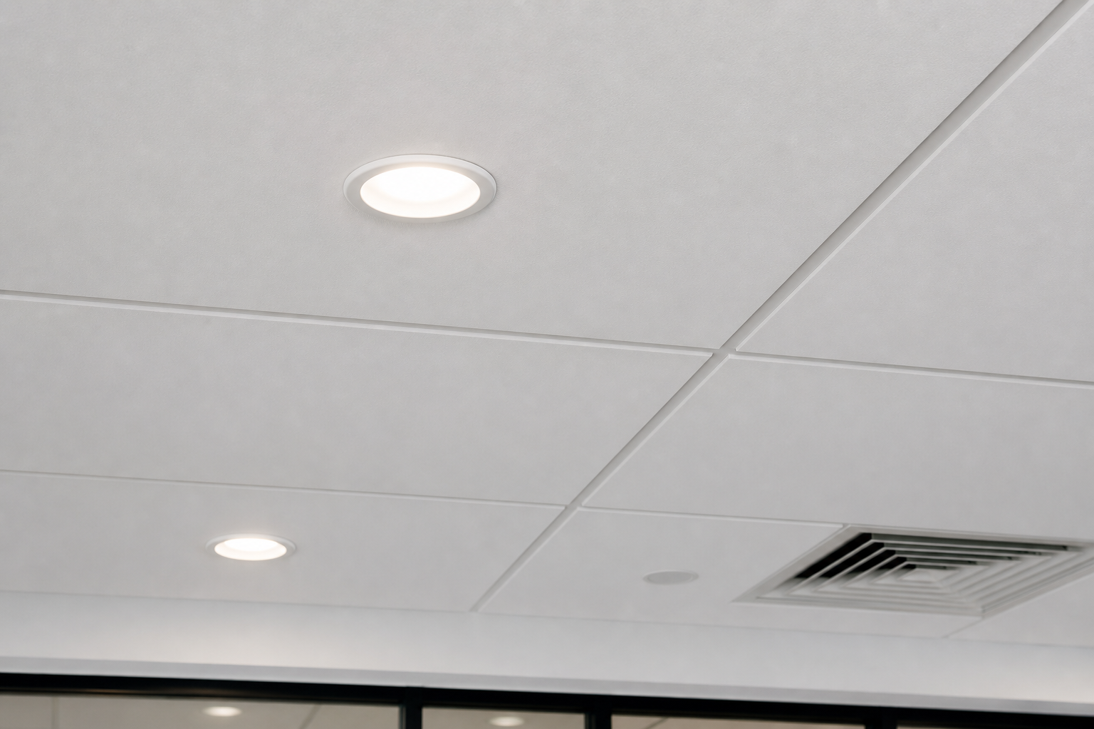 Commercial ceiling lining detail